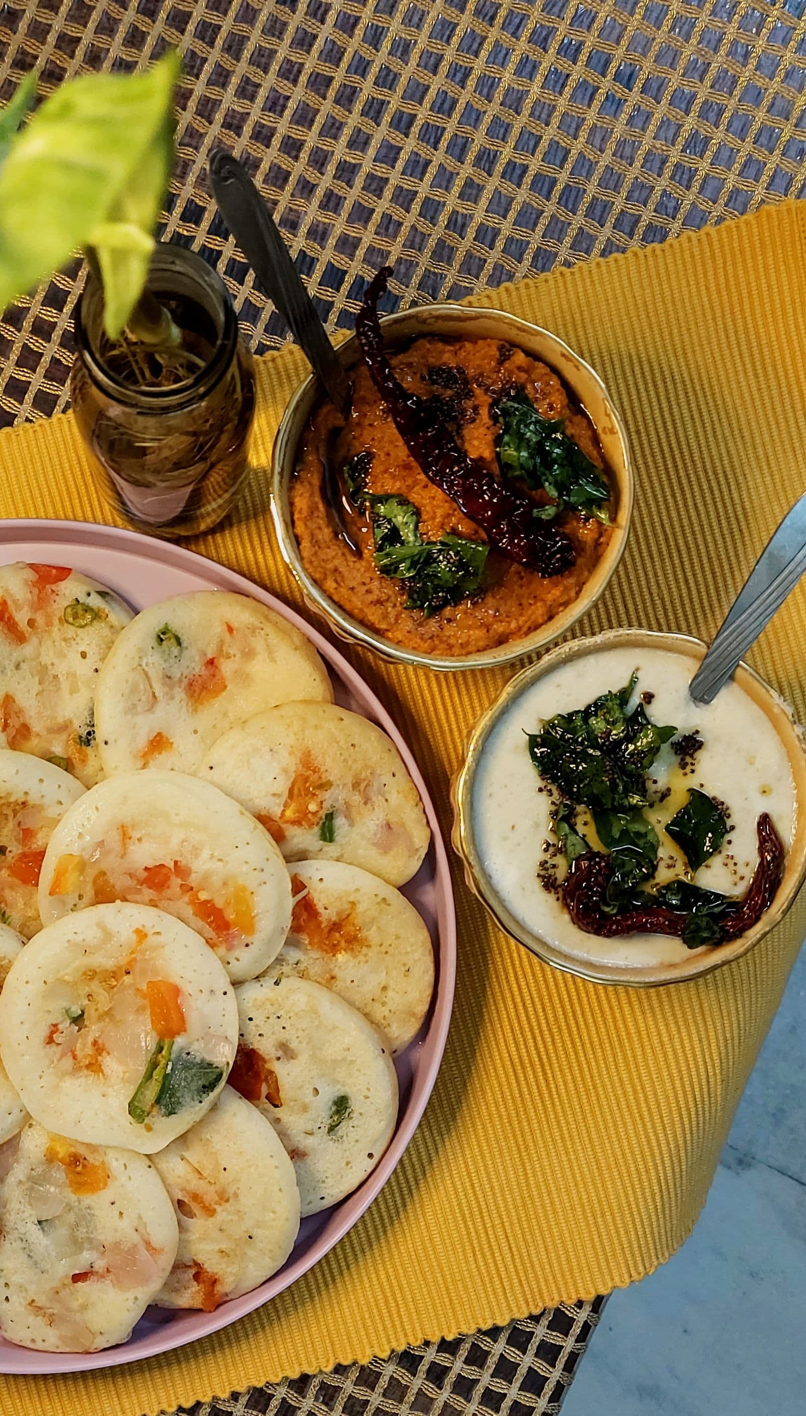 Onion Tomato Uthappam